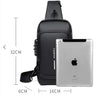 Black | Multifunction Anti-Theft USB Charging Crossbody Shoulder Bag | Stylish, Secure, and Ready for Adventures