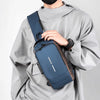 Blue & Brown | Multifunction Anti-Theft USB Charging Crossbody Shoulder Bag | Stylish, Secure, and Ready for Adventures