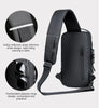 Black | Multifunction Anti-Theft USB Charging Crossbody Shoulder Bag | Stylish, Secure, and Ready for Adventures